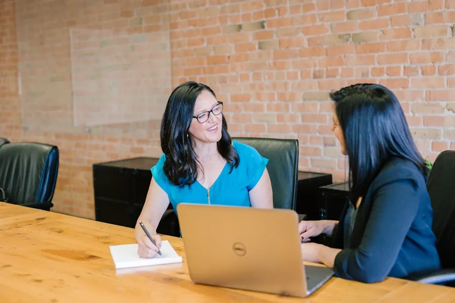 Professionals in a recruitment meeting